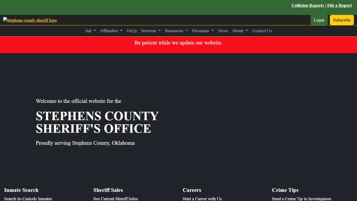 Stephens Sheriff Office Oklahoma